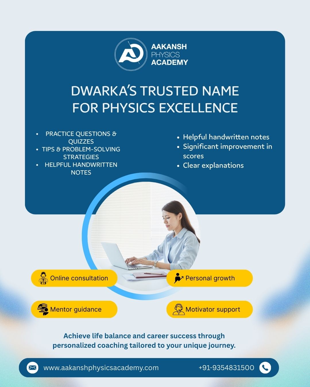 best physics institute in dwarka